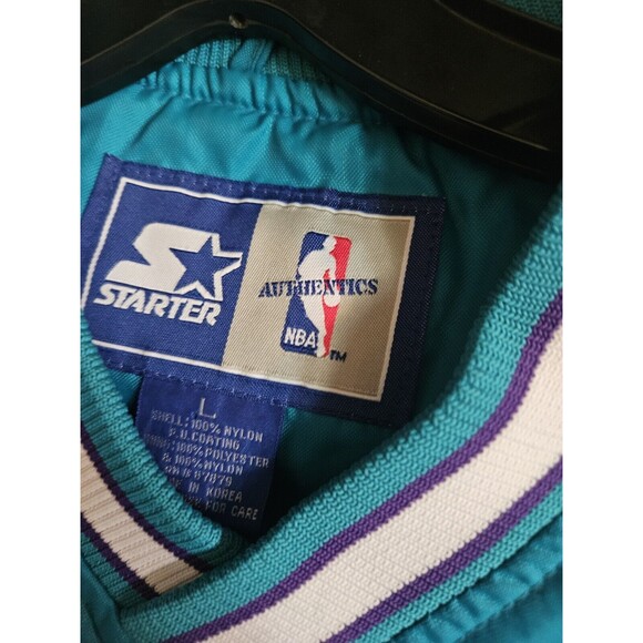 vintage 90s charlotte hornets starter windbreaker jacket Large See Measurements - Picture 5 of 11